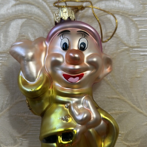 Vintage Disney Blown Glass “ Dopey” Dwarf Ornament. Very Good Condition. No box - Picture 4 of 6
